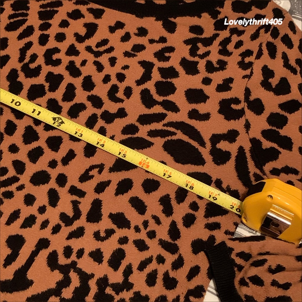 Talbots Leopard Print Pullover Size Xl - image 8